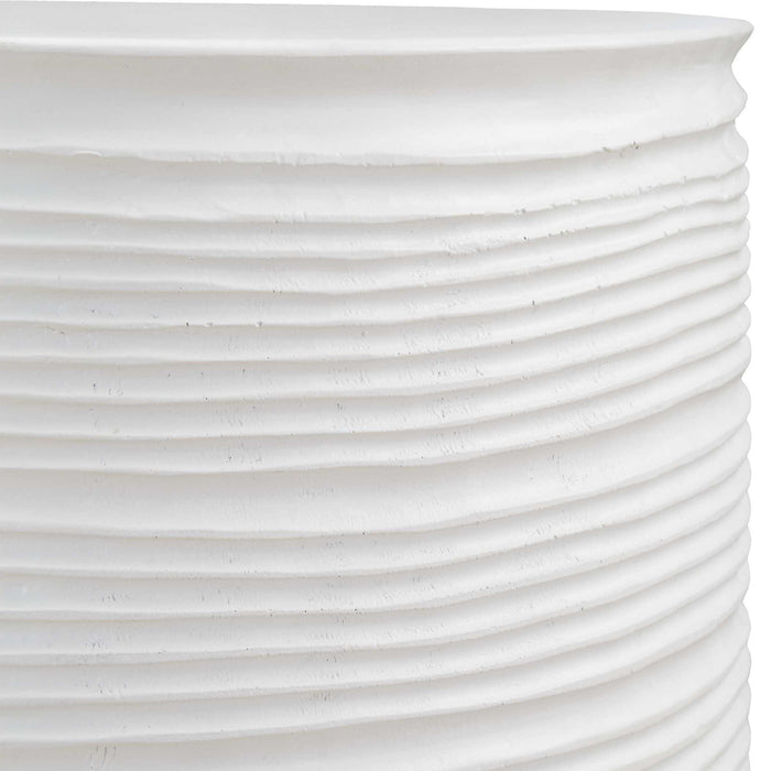 Borderline - White Drum Table