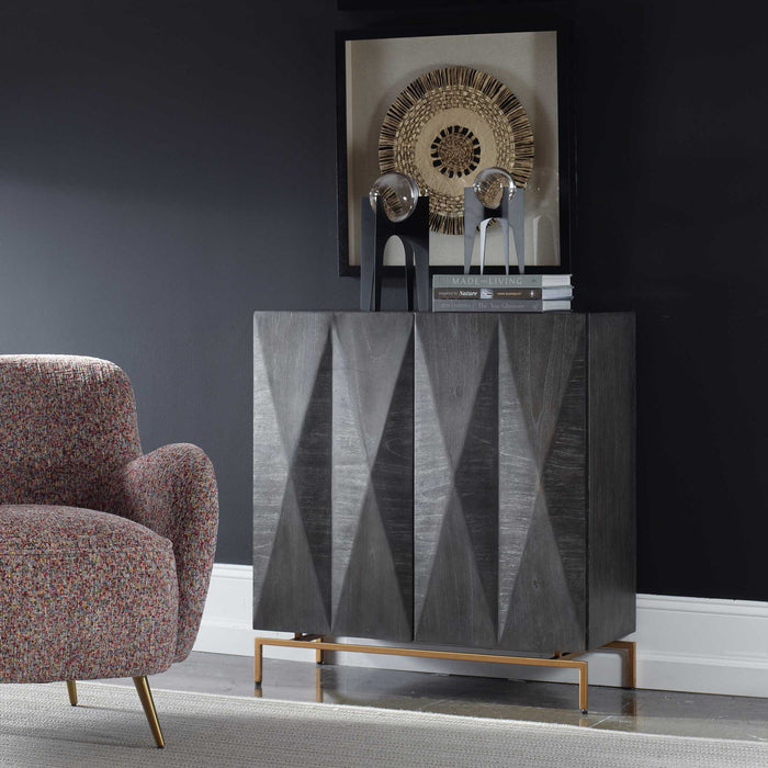 Marico - 2 Door Mindi Cabinet - Dark Brown