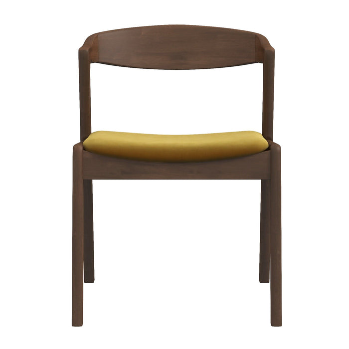 Dakota - Mid-Century Modern Velvet Dining Chair (Set of 2)