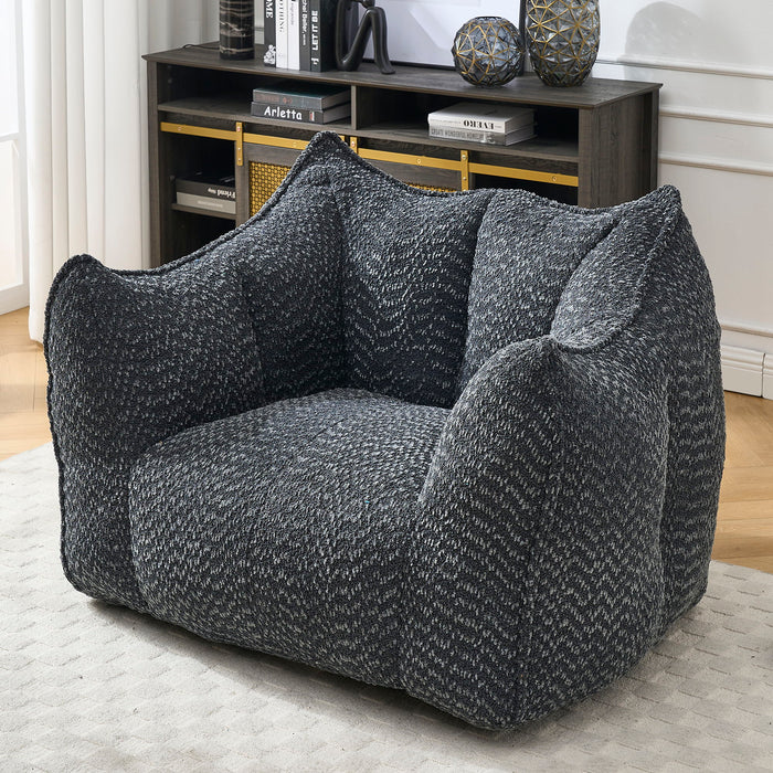 Comfortable Chenille Sofa Chairs With Highly Resilient Foam For Living Rooms And Bedrooms