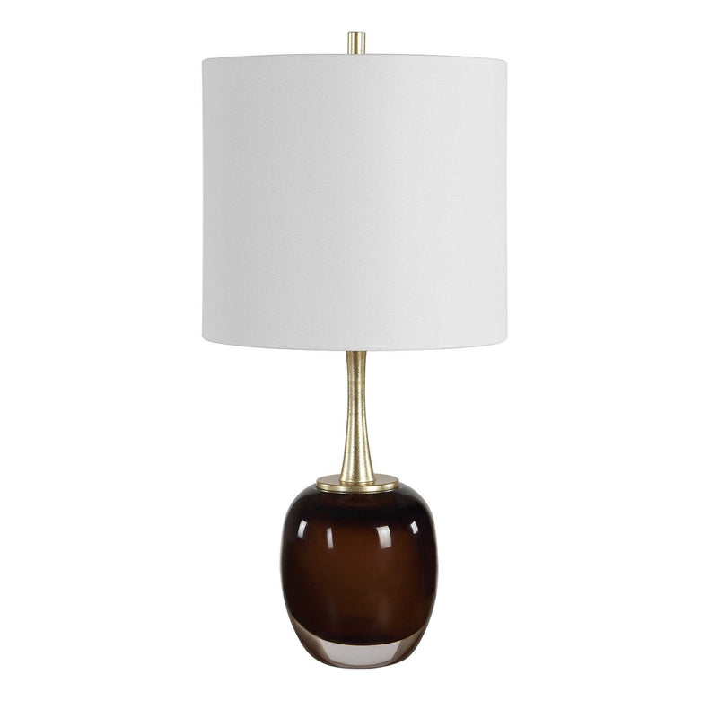 Vannett - Table Lamp - Dark Amber / White