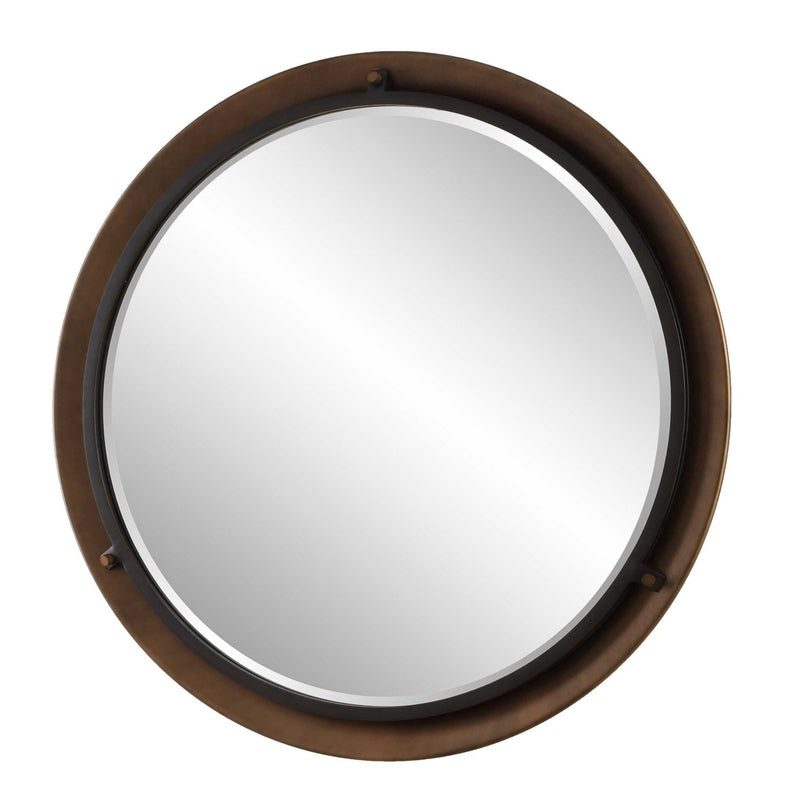 Porthole - Round Mirror - Bronze