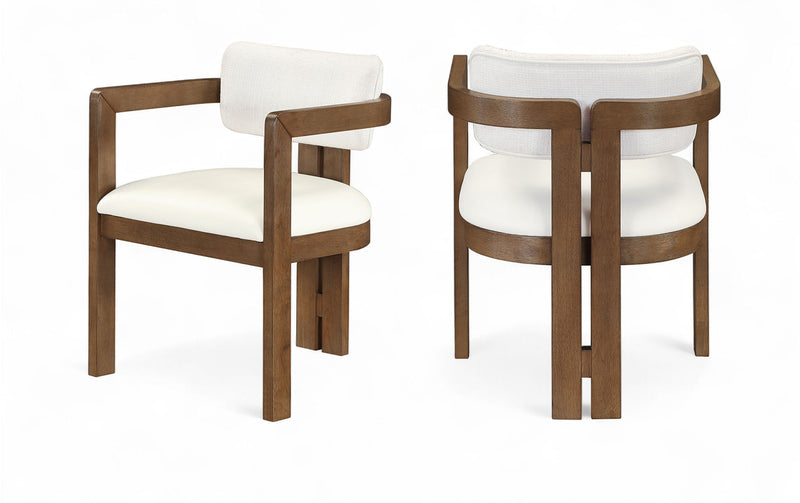 Ravina - Upholstered Dining Chair With Stained Brown Base (Set of 2)