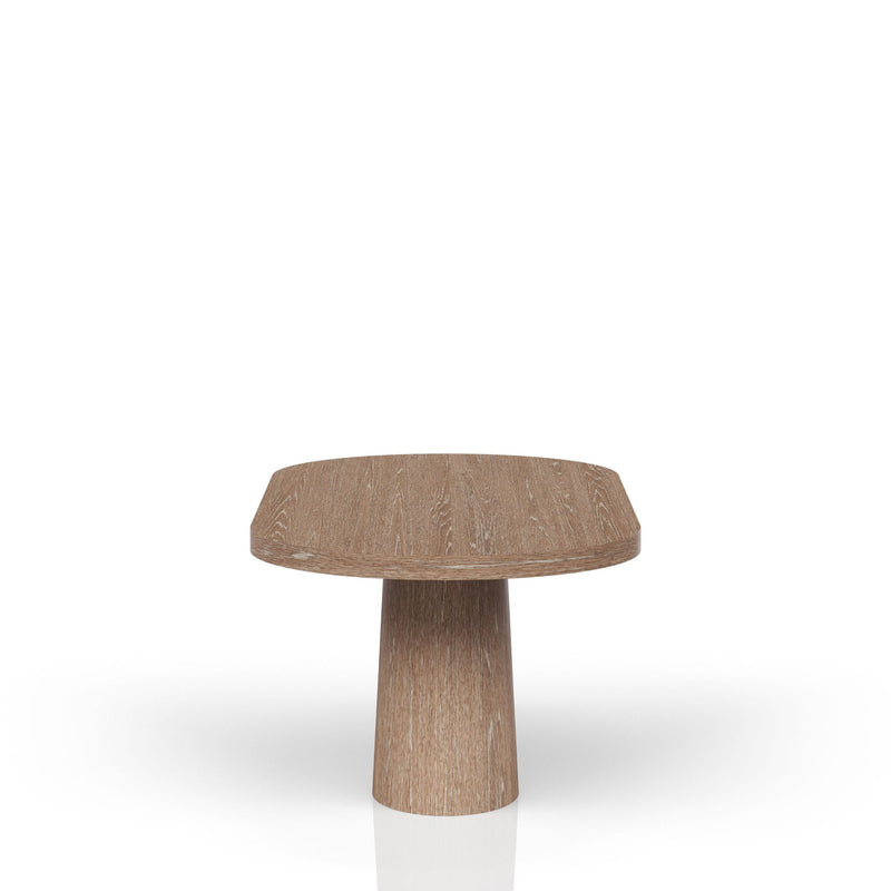 Trilogy - Oval Pedestal Dining Table - Cocoa