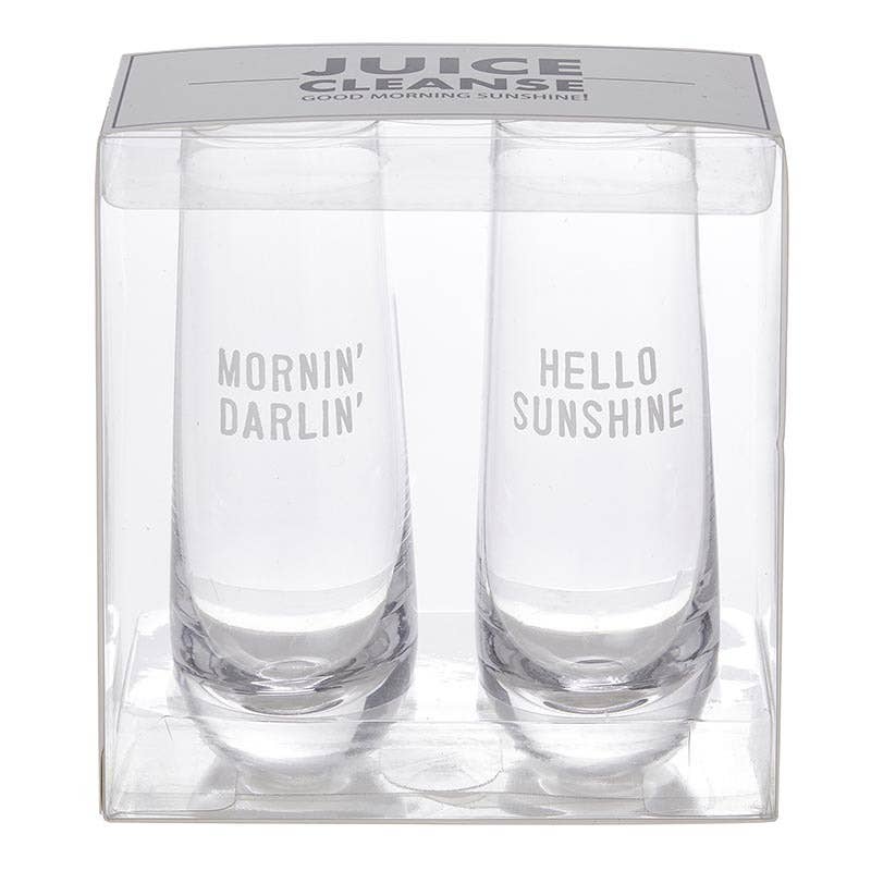 Face to Face Mimosa Glass Set - Juice Cleanse