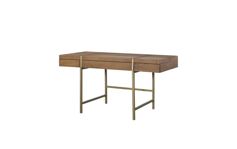 Elure - Writing Desk With USB - Latte
