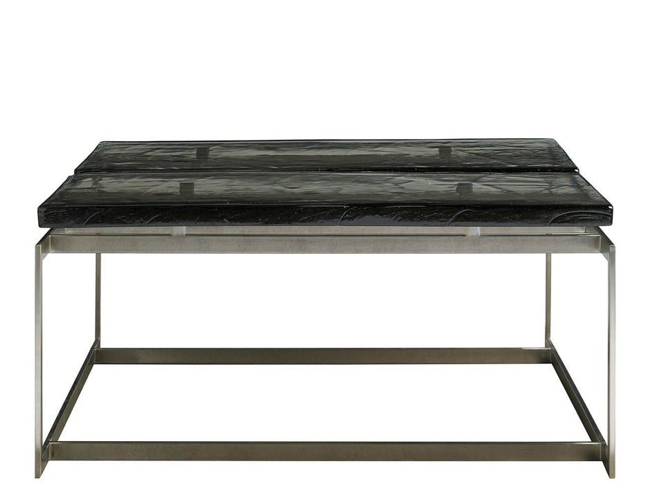 Avaline - Jordan Cocktail Table - Pearl Silver / Black