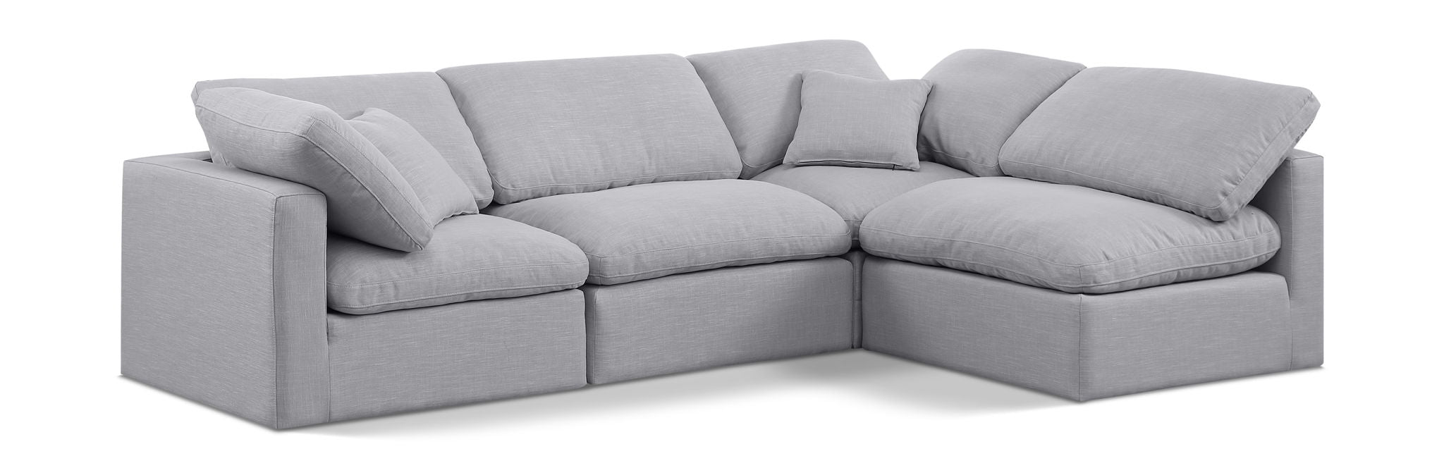 Indulge - Linen 4 Piece Modular Sectional