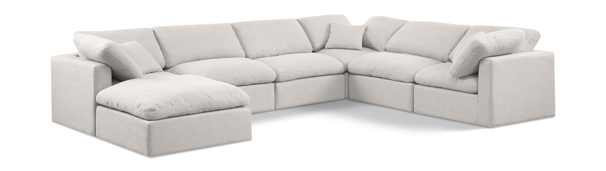 Indulge - Linen 7 Piece Modular Sectional