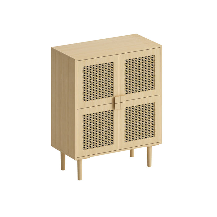 4 Door Storage Cabinet With 8 Shelves