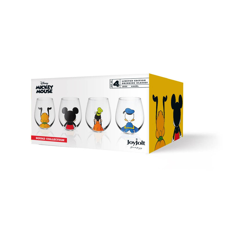 Disney Squad Mickey Mouse & Pals “Looking Back" Wine Glasses | Set of 4