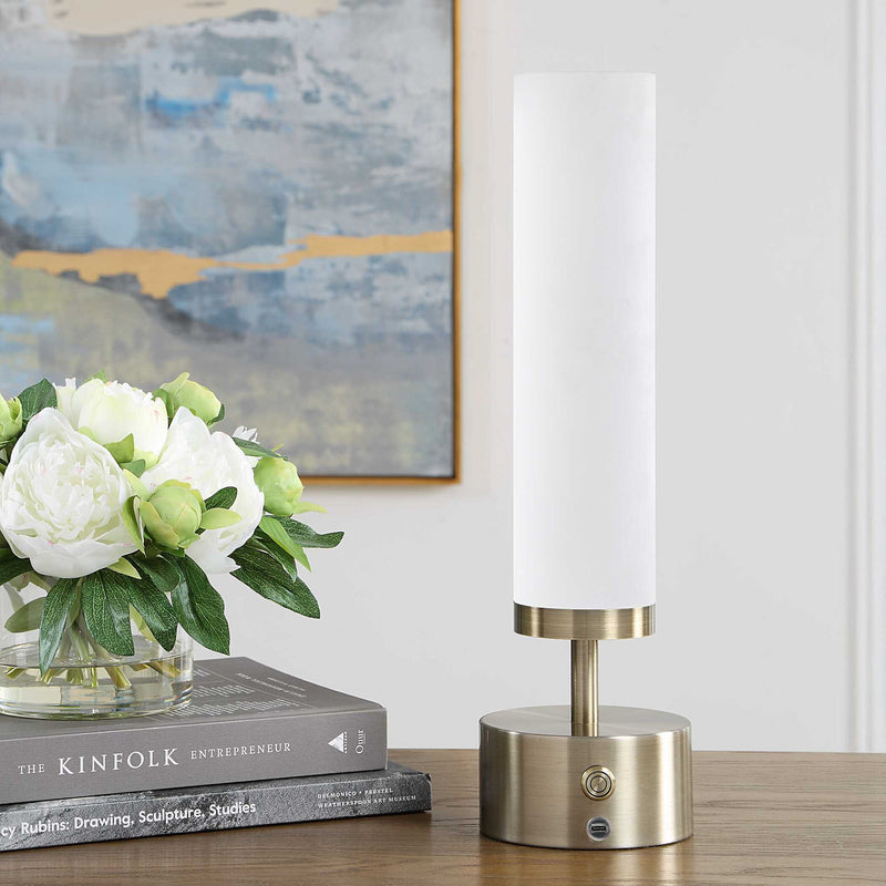 Auden - Rechargeable LED Accent Lamp - Brass,Gold