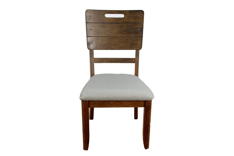 Danville - Tray Dining Chair (Set of 2) - Spice Brown / Pearl Silver