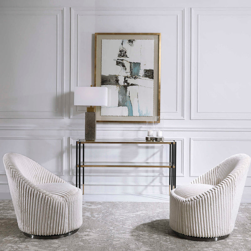 Crue - Fabric Swivel Chair