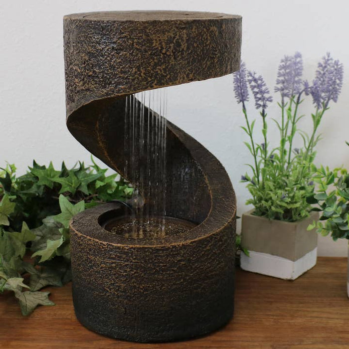 Winding Showers Polyresin Indoor Water Fountain | 13"