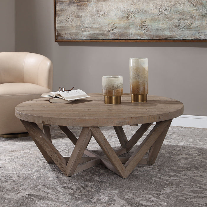 Kendry - Reclaimed Wood Coffee Table - Light Brown