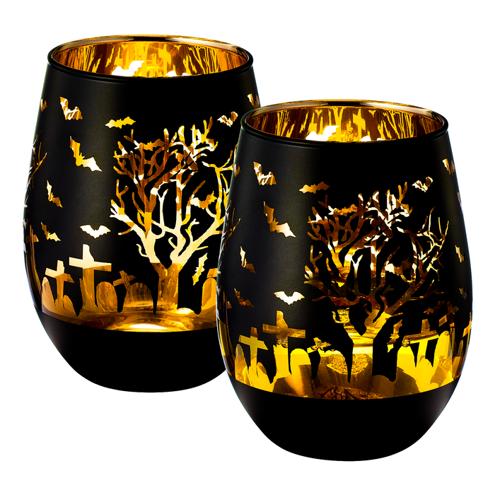 Halloween Themed  Stemless Wine Glass (16 OZ)