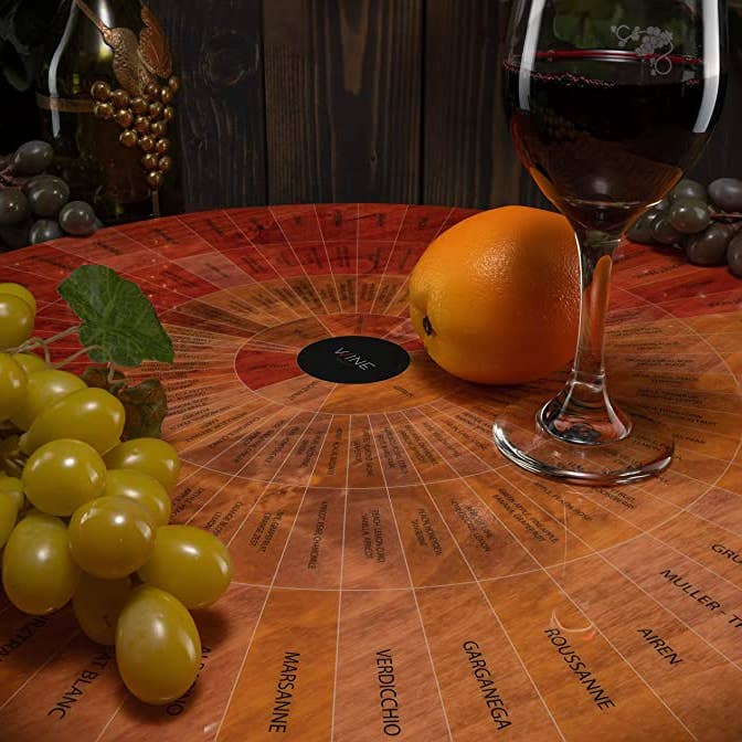 Wine Wheel Handcrafted Wood Matte