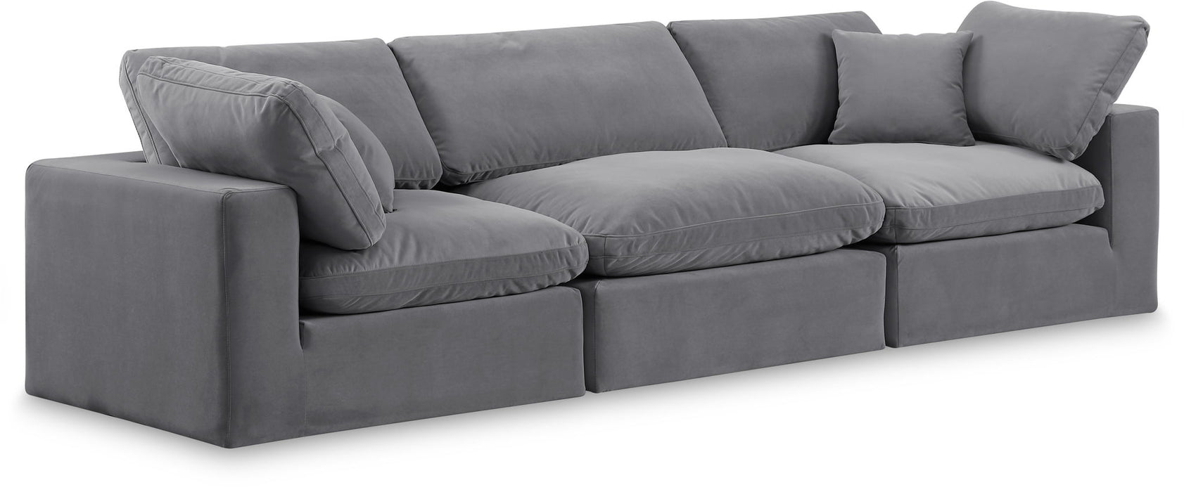 Comfy - Velvet Modular Sofa 3 Seats