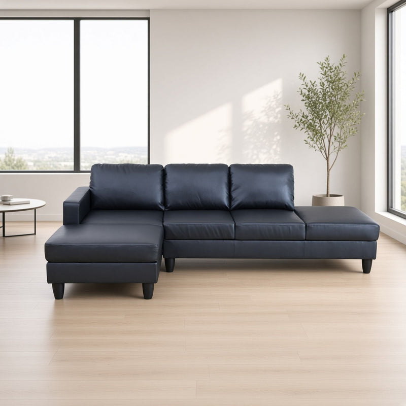 L - Shaped Sectional Sofa With Chaise & Ottoman