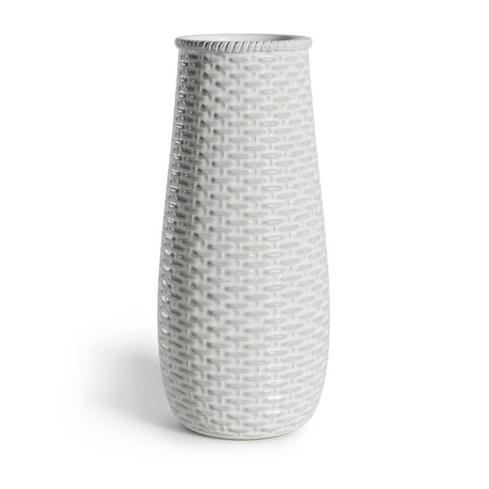 Basketweave Taper Vase