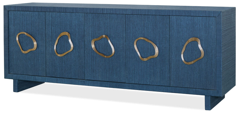 Commerce And Market - Paige Five-Door Credenza - Blue