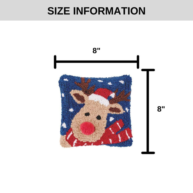 Christmas Reindeer Throw Pillow