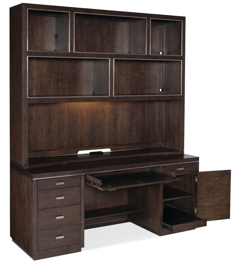 Work Your Way - House Blend Computer Credenza - Dark Brown