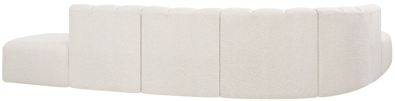 Arc - Boucle Fabric 7 Piece Corner Modular Sofa