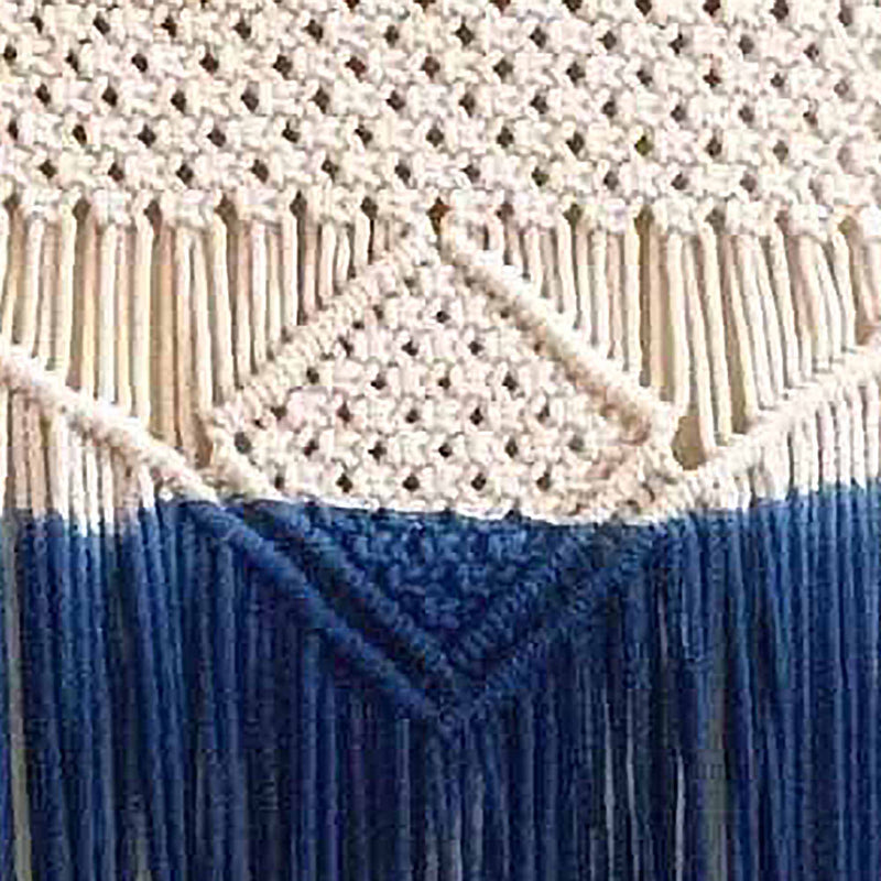 Macrame Wall Hanging in Blue