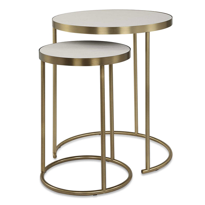 Aragon - Nesting Tables (Set of 2) - White