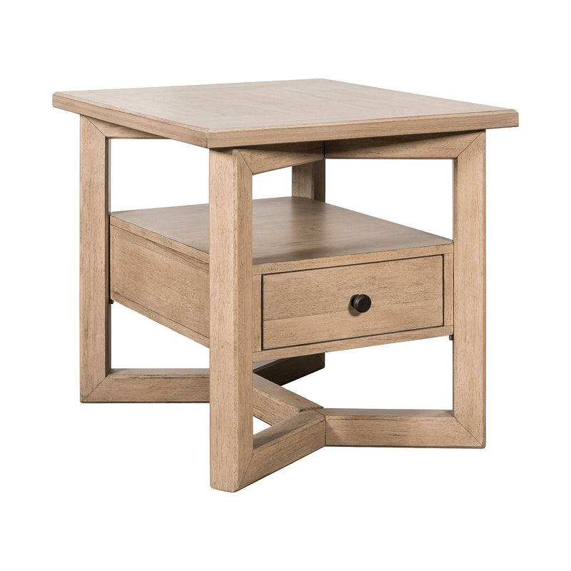 Proximity Place - Rectangular End Table - Barley Buff