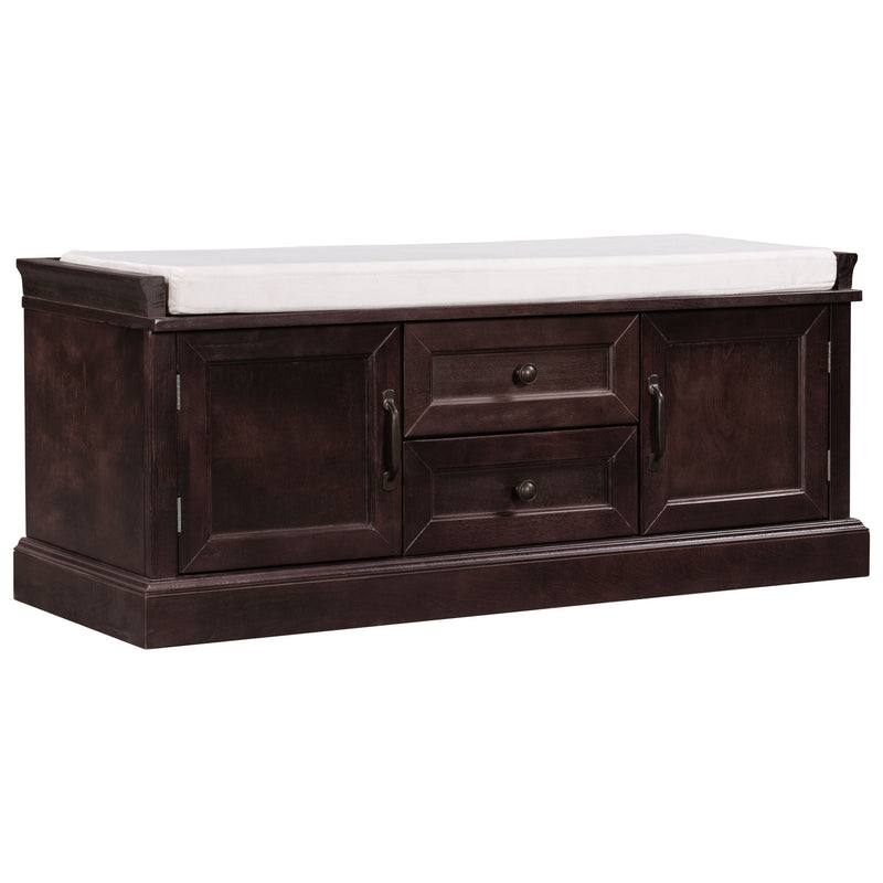 Hearth & Haven Daisy - Storage Bench With 2 Drawers And 2 Cabinets