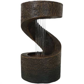 Winding Showers Polyresin Indoor Water Fountain | 13"