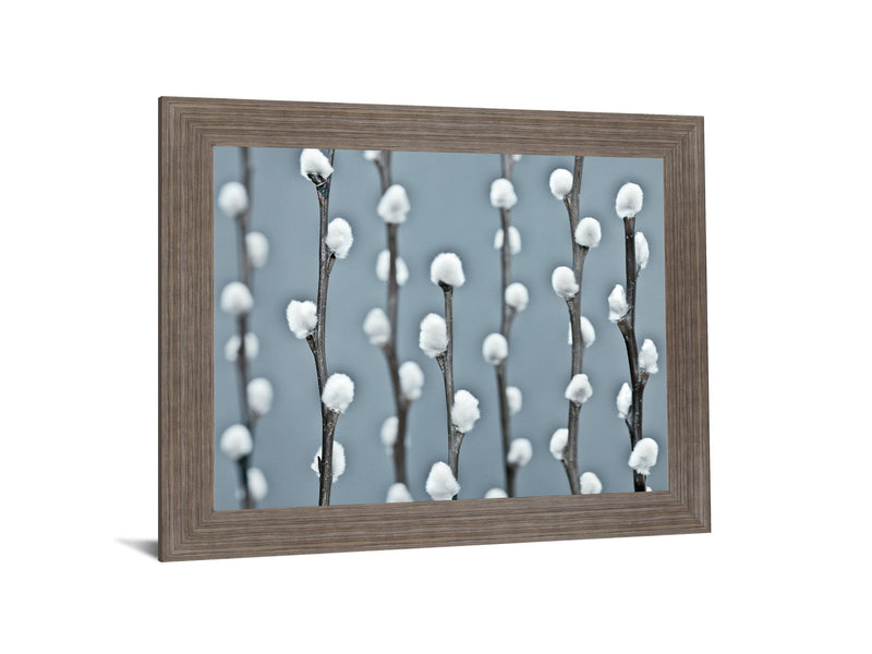 Winter Willow - 28" x 34" Framed Wall Art - Gray