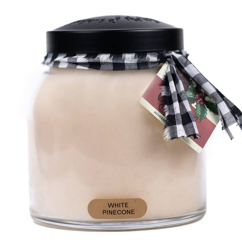 White Pinecone – 34oz Winter Holiday Scented Jar Candle