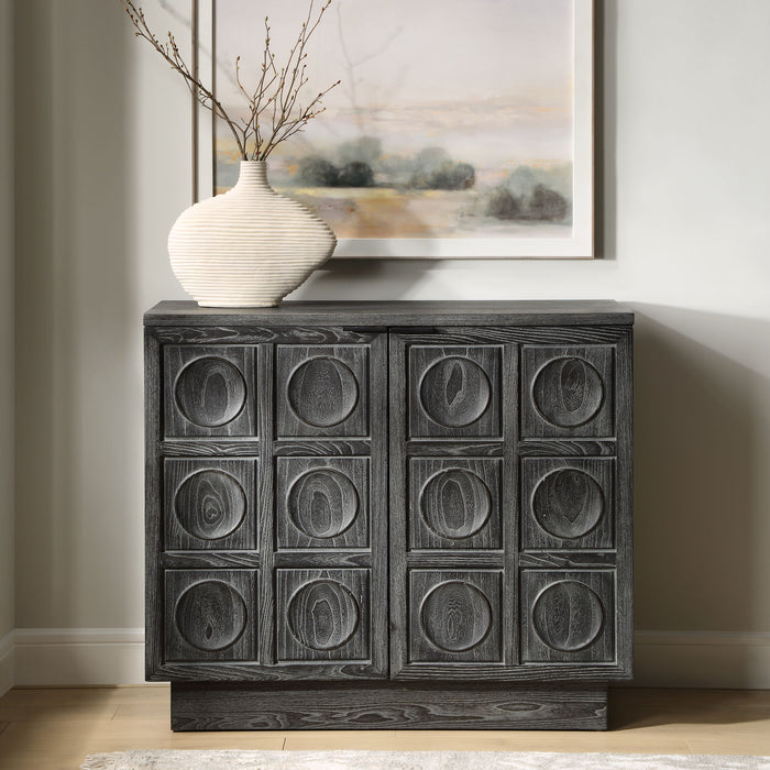 Shelby - 2 Door Ebony Stained Cabinet