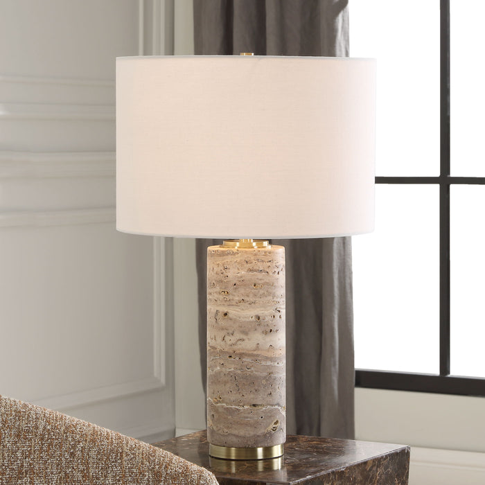 Cortado - Travertine Table Lamp