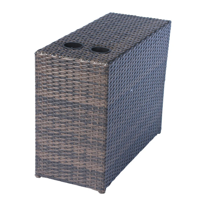 Comfortable Modern Patio Rattan Sectional Set With Cushions