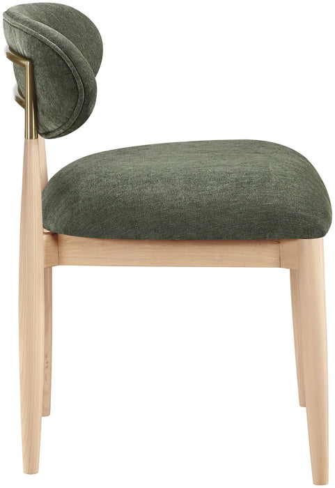 Riccio - Fabric Dining Side Chair (Set of 2) - Natural Frame