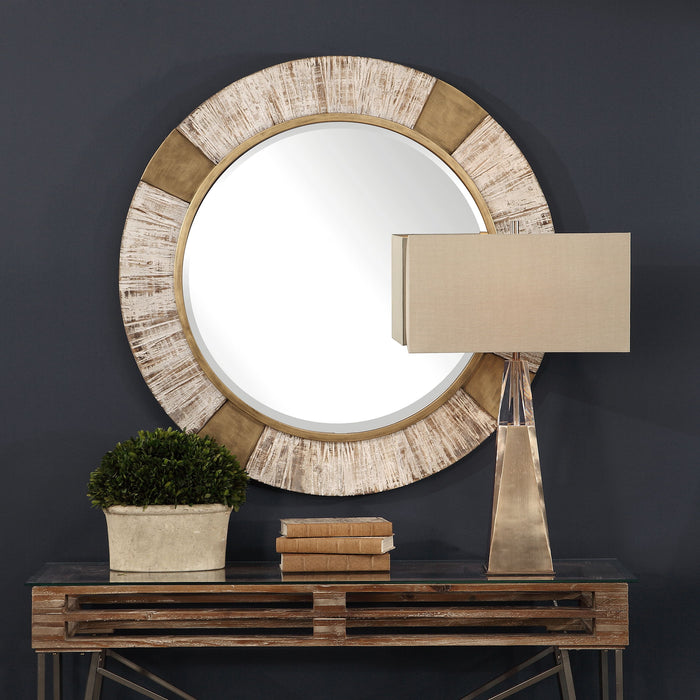 Reuben - Round Mirror - Gold