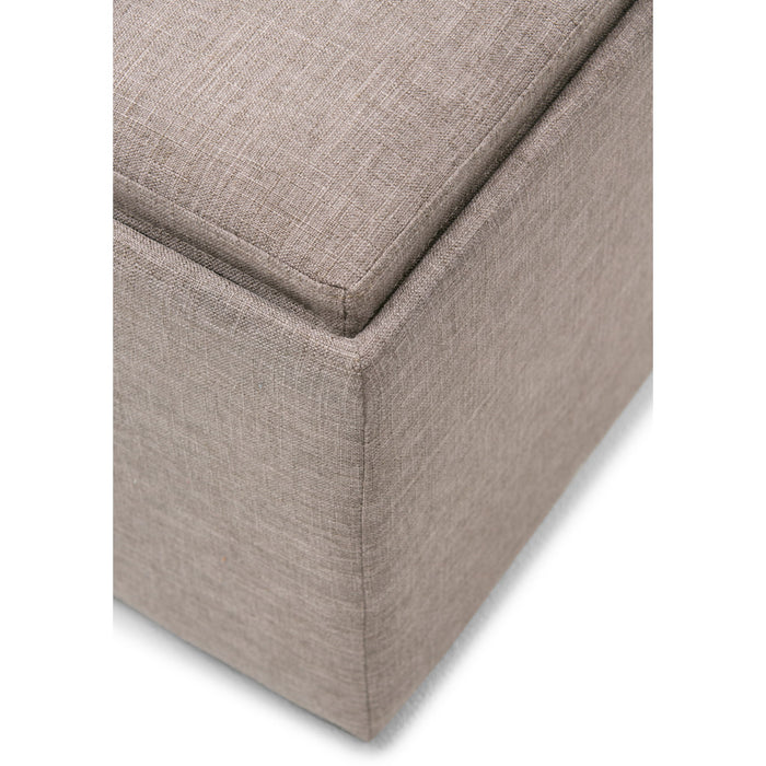 Avalon - Square Coffee Table, Storage Ottoman