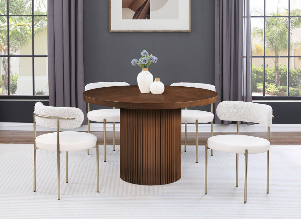 Belinda - Wood Oak Veneer Dining Table