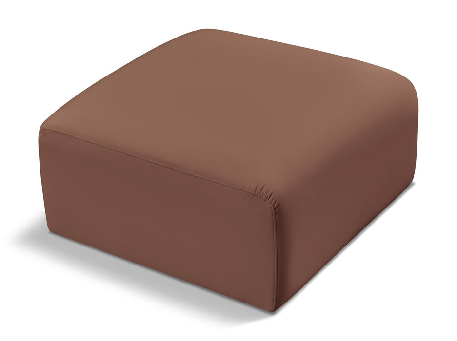 Arc - Faux Leather Ottoman