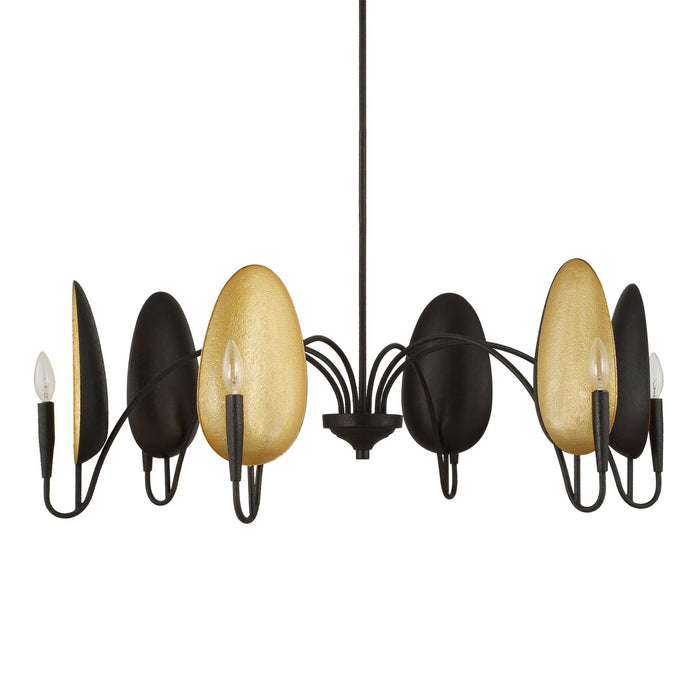 Warwick - 6 Light Chandelier - Matte Black