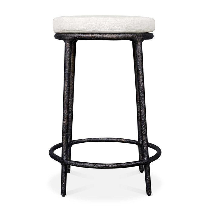 Thayer - Outdoor Counter Stool - Black / White