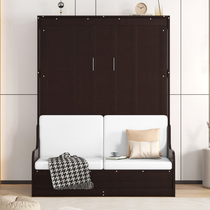 Murphy Wall Bed With Cushion, Space Saving Design, And Construction