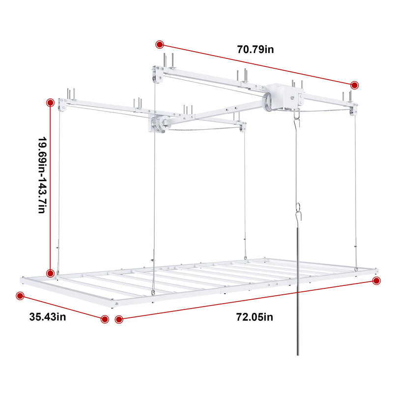 Overhead Garage Storage Rack For Ceilings
