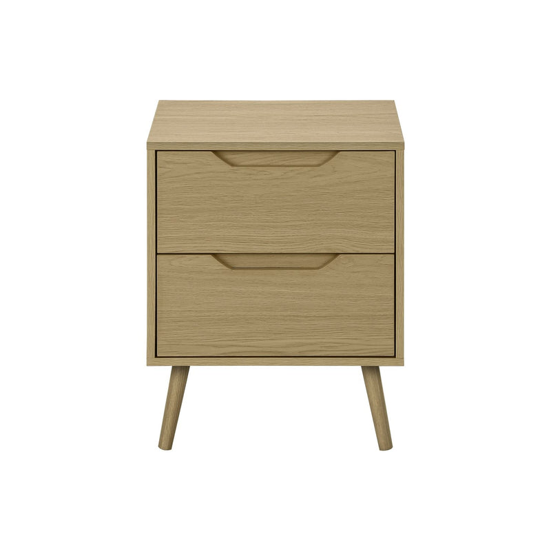 Accent Table With Storage Drawers - Natural