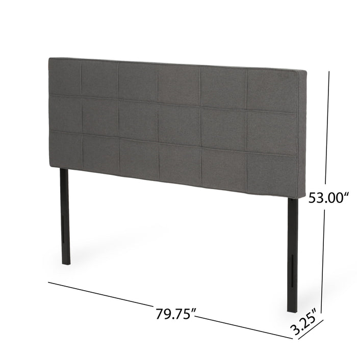 King / California King Sized Headboard - Charcoal Gray